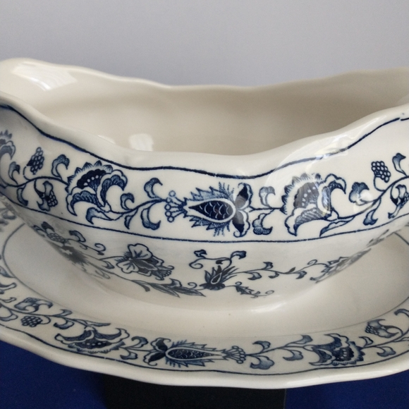 Double Phoenix Gravy Boat plate attached Vintage Nikko - Picture 2 of 9